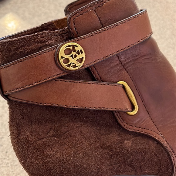 Coach Page Brown Embossed Ankle Boots. - Picture 8 of 15